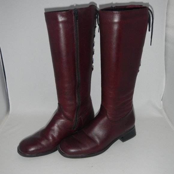 Santana Canada Shoes - SWEET Santana Canada 402 Tall Deep Burgundy Boots